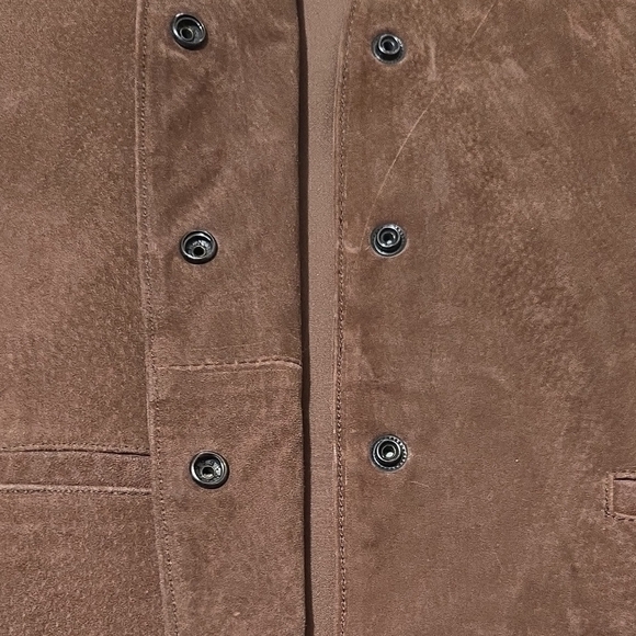 Don't Stop Vintage Leather Suede Vest Western Indie Boho - Picture 4 of 6